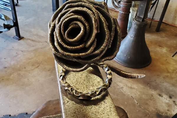 custom floral metal art