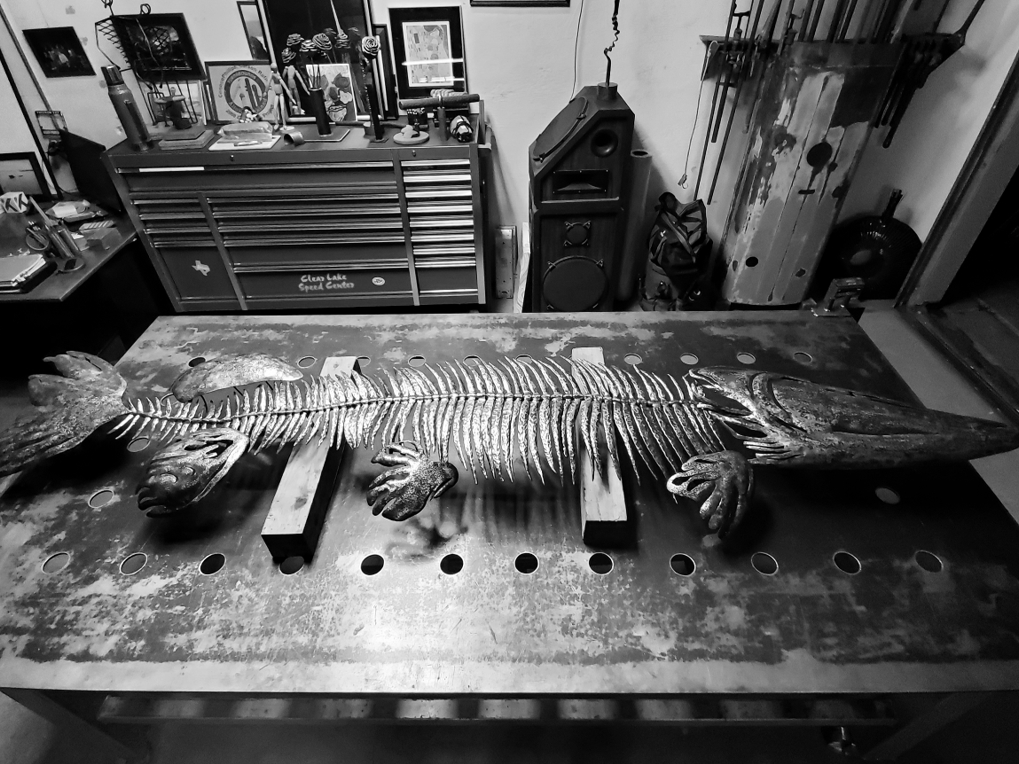 fish metal art